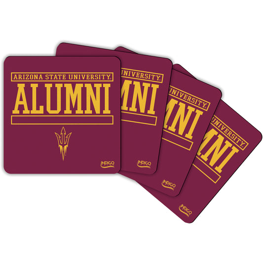 Arizona State Sun Devils Alumni 4-Pack Neoprene Coaster Set