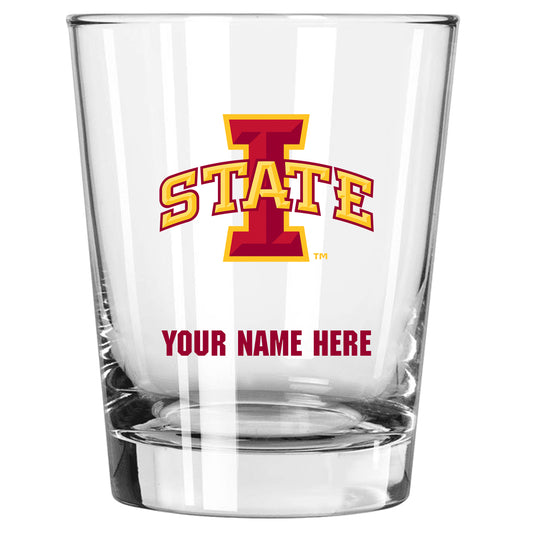 Iowa State Cyclones 15oz. Personalized Double Old Fashioned Glass