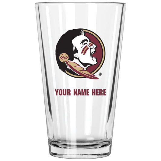Florida State Seminoles 16oz. Personalized Pint Glass