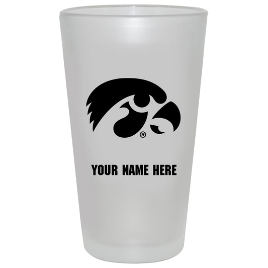 Iowa Hawkeyes 16oz. Frosted Personalized Pint Glass