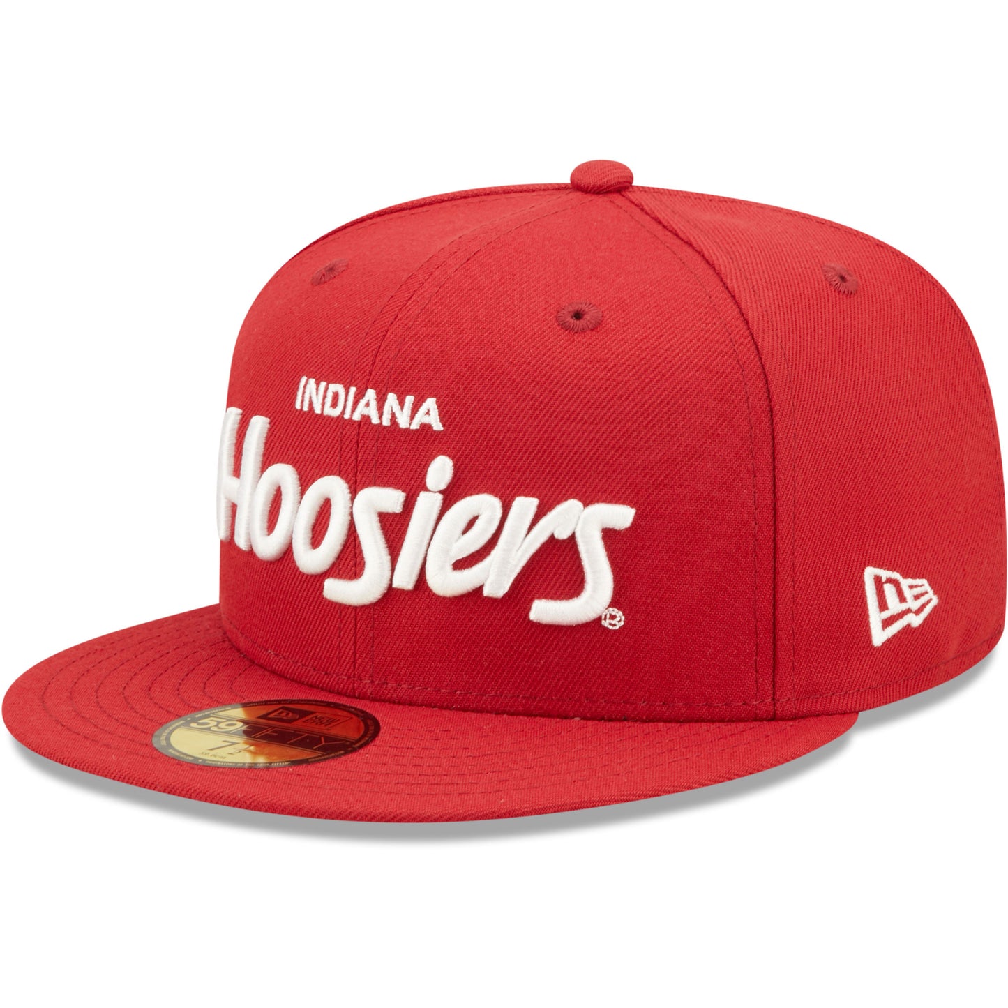 Men's New Era Crimson Indiana Hoosiers Script Original 59FIFTY Fitted Hat