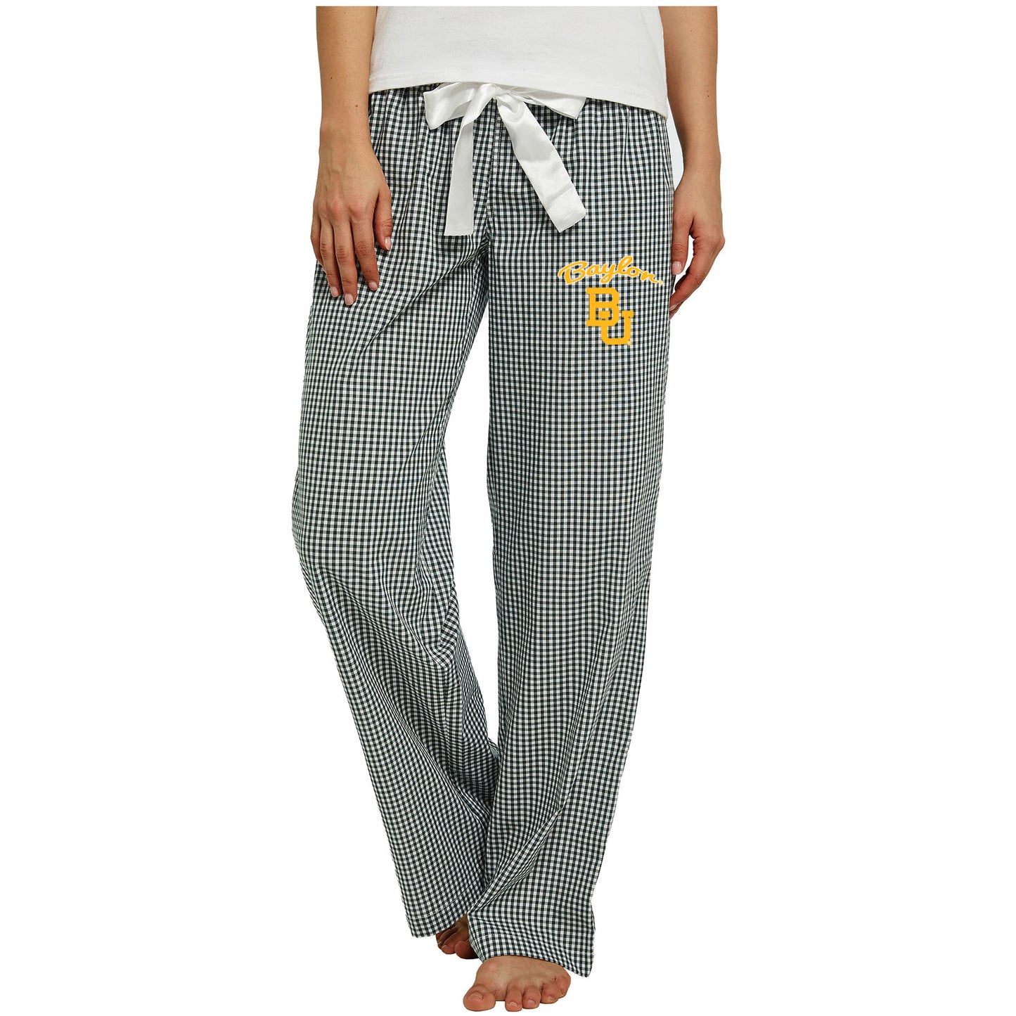 Women's Concepts Sport Green/White Baylor Bears Tradition Lightweight Lounge Pants