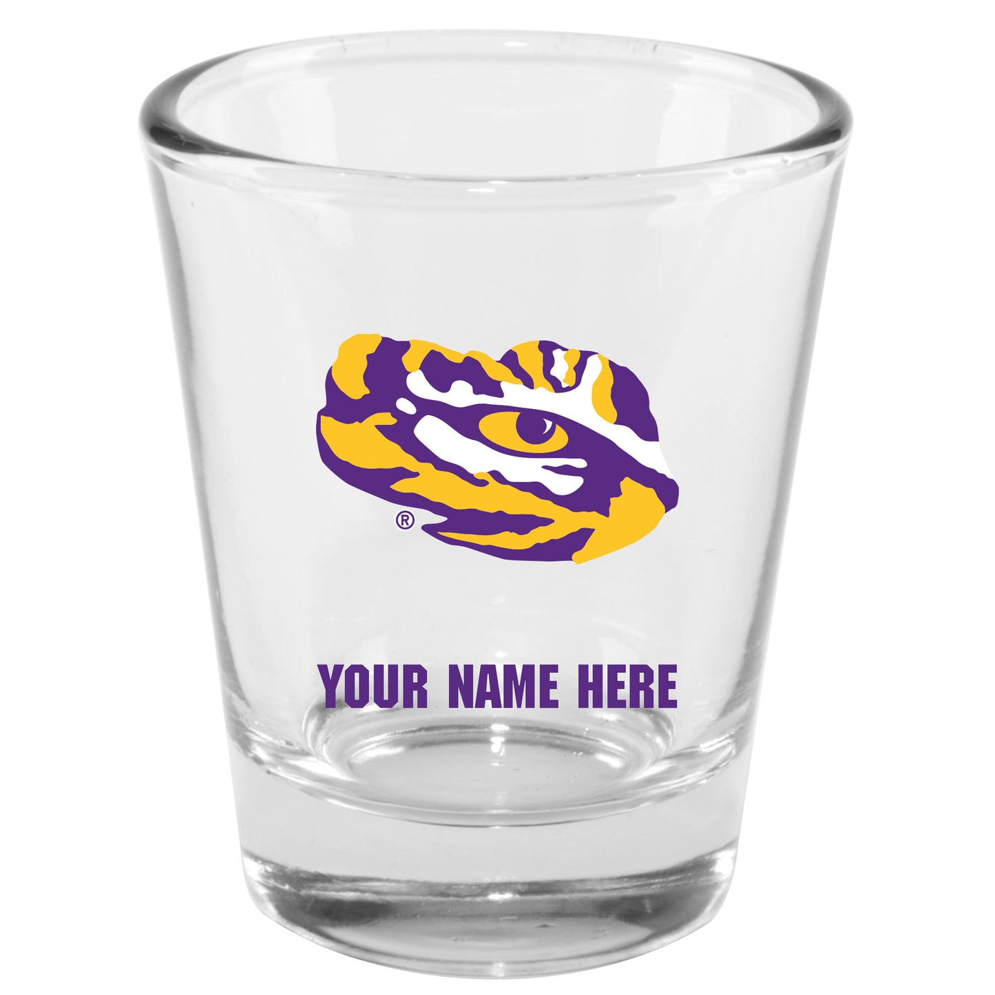 LSU Tigers 2oz. Personalized Shot Glass