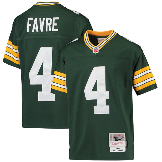 Youth Mitchell & Ness Brett Favre Green Green Bay Packers 1996 Retired Player Legacy Jersey