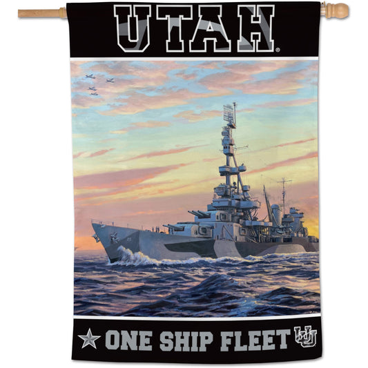 WinCraft Utah Utes 28" x 40" Military Appreciation Single-Sided Vertical Banner