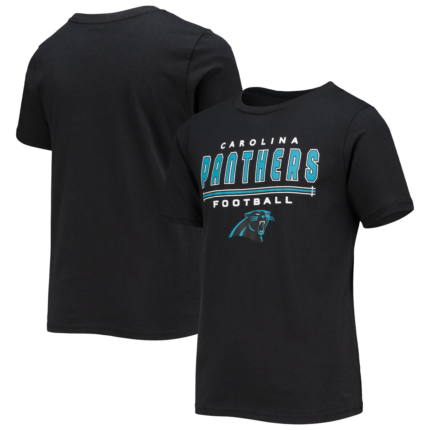 Youth Black Carolina Panthers T-Shirt