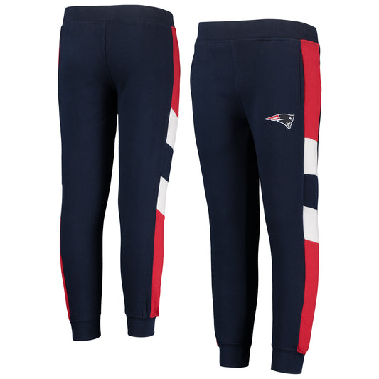 Youth Navy New England Patriots Fleece Lounge Pants