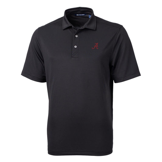 Men's Cutter & Buck Black Alabama Crimson Tide Virtue Eco Pique Recycled Polo