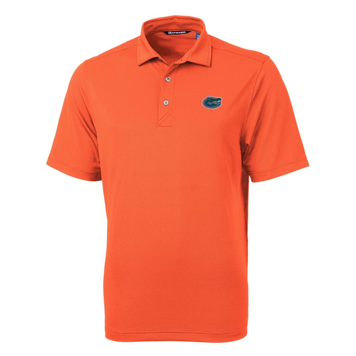 Men's Cutter & Buck Orange Florida Gators Virtue Eco Pique Recycled Polo