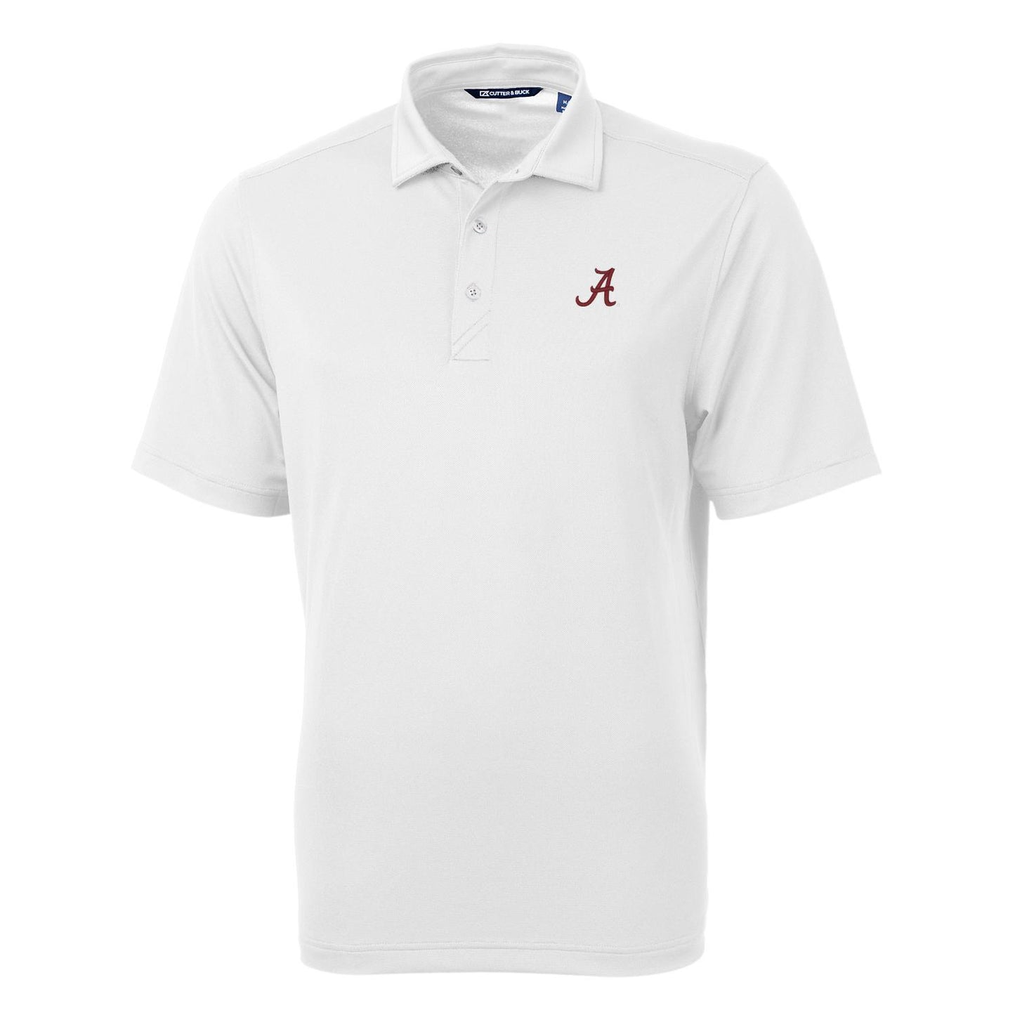 Men's Cutter & Buck White Alabama Crimson Tide Virtue Eco Pique Recycled Polo