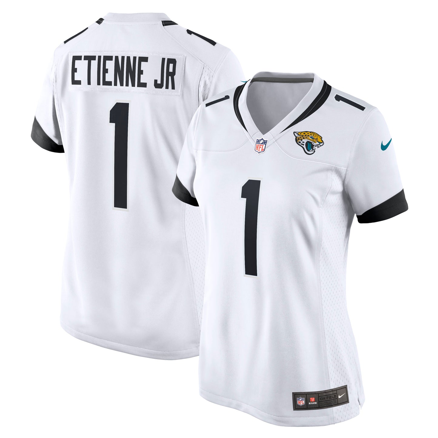 Women's Nike Travis Etienne Jr. White Jacksonville Jaguars Game Player Jersey