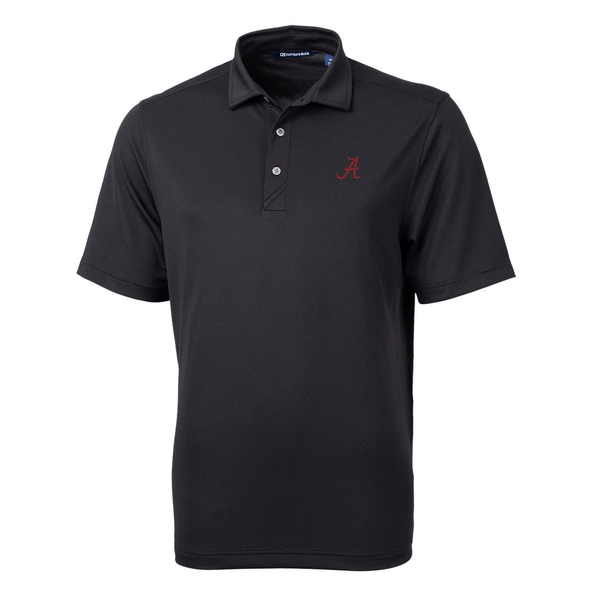 Men's Cutter & Buck Black Alabama Crimson Tide Big & Tall Virtue Eco Pique Recycled Polo