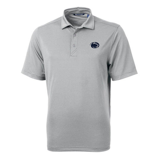 Men's Cutter & Buck Gray Penn State Nittany Lions Big & Tall Virtue Eco Pique Recycled Polo