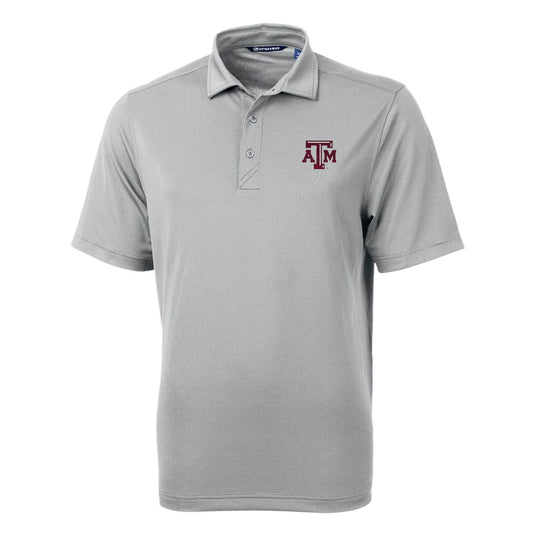 Men's Cutter & Buck Gray Texas A&M Aggies Big & Tall Virtue Eco Pique Recycled Polo