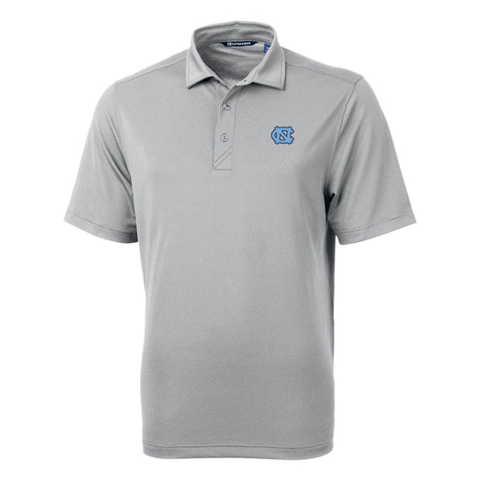 Men's Cutter & Buck Gray North Carolina Tar Heels Big & Tall Virtue Eco Pique Recycled Polo