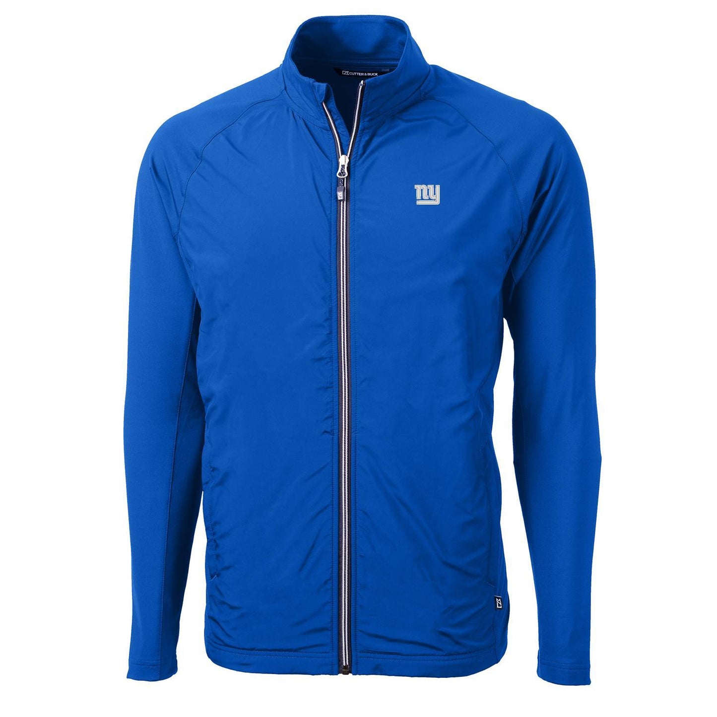 Men's Cutter & Buck Royal New York Giants Adapt Eco Knit Full-Zip Jacket