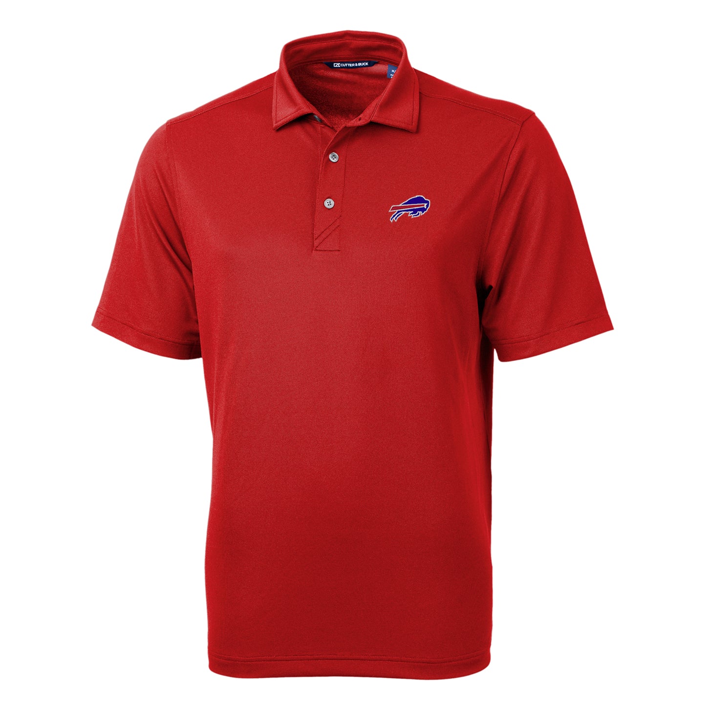 Men's Cutter & Buck Red Buffalo Bills Virtue Eco Pique Recycled Polo