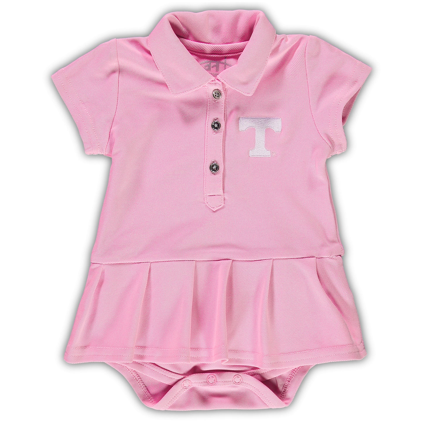 Girls Infant Garb Pink Tennessee Volunteers Caroline Cap Sleeve Polo Bodysuit