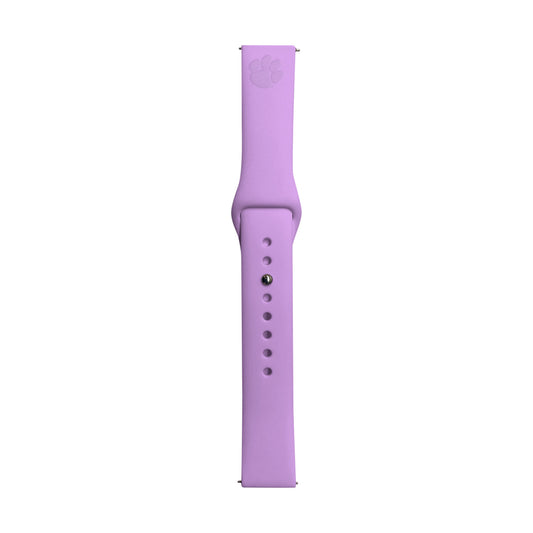 Purple Clemson Tigers Samsung 22mm Watch Band