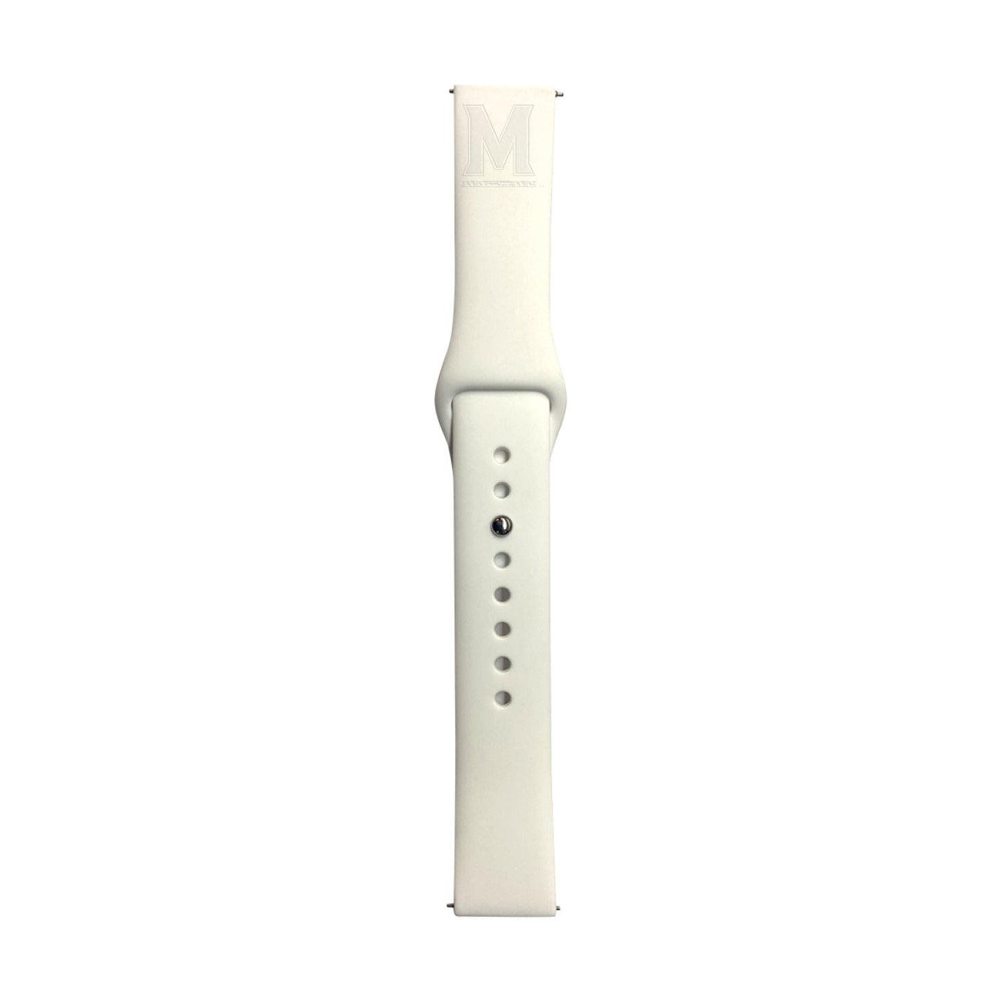 White Maryland Terrapins Samsung 22mm Watch Band