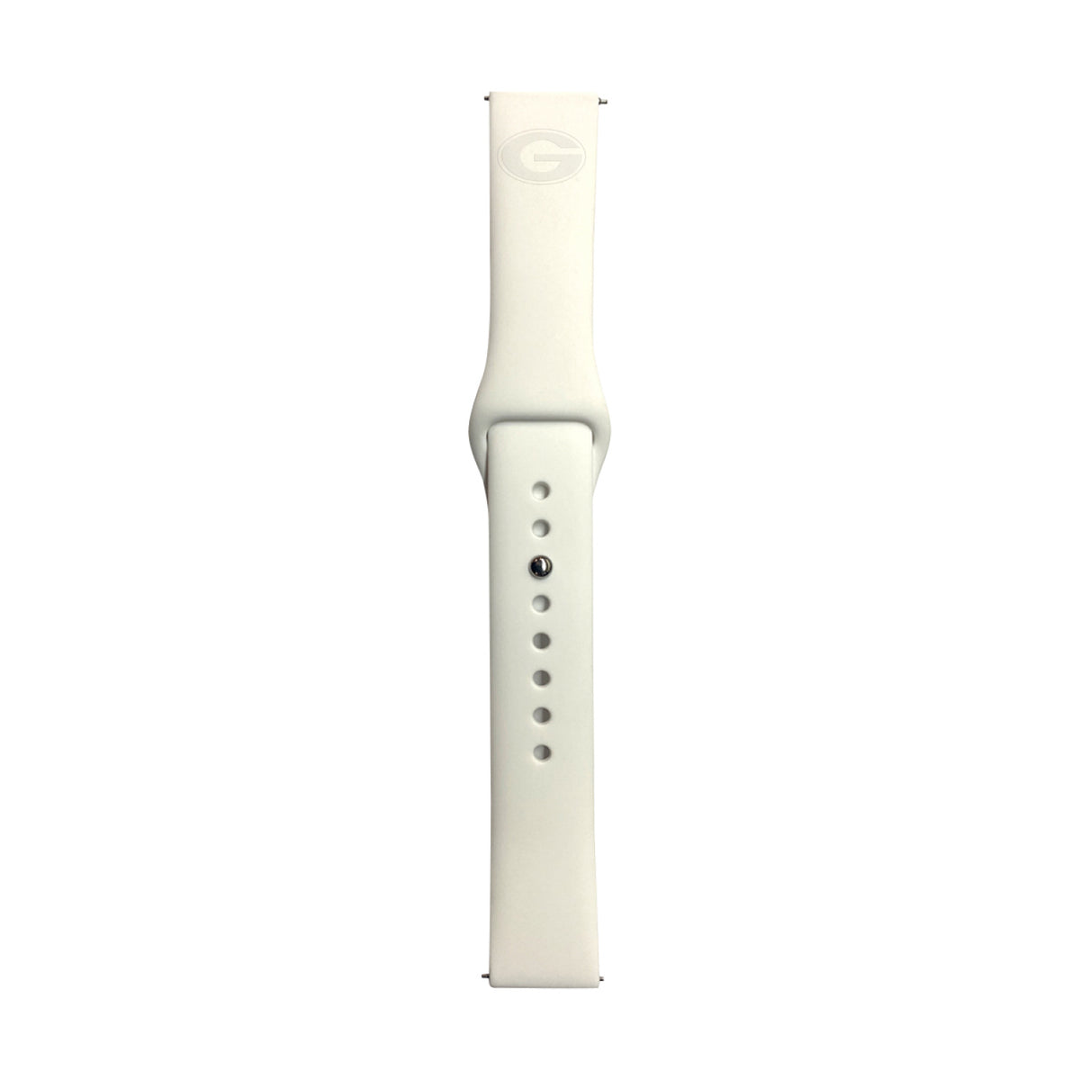 White Georgia Bulldogs Samsung 22mm Watch Band