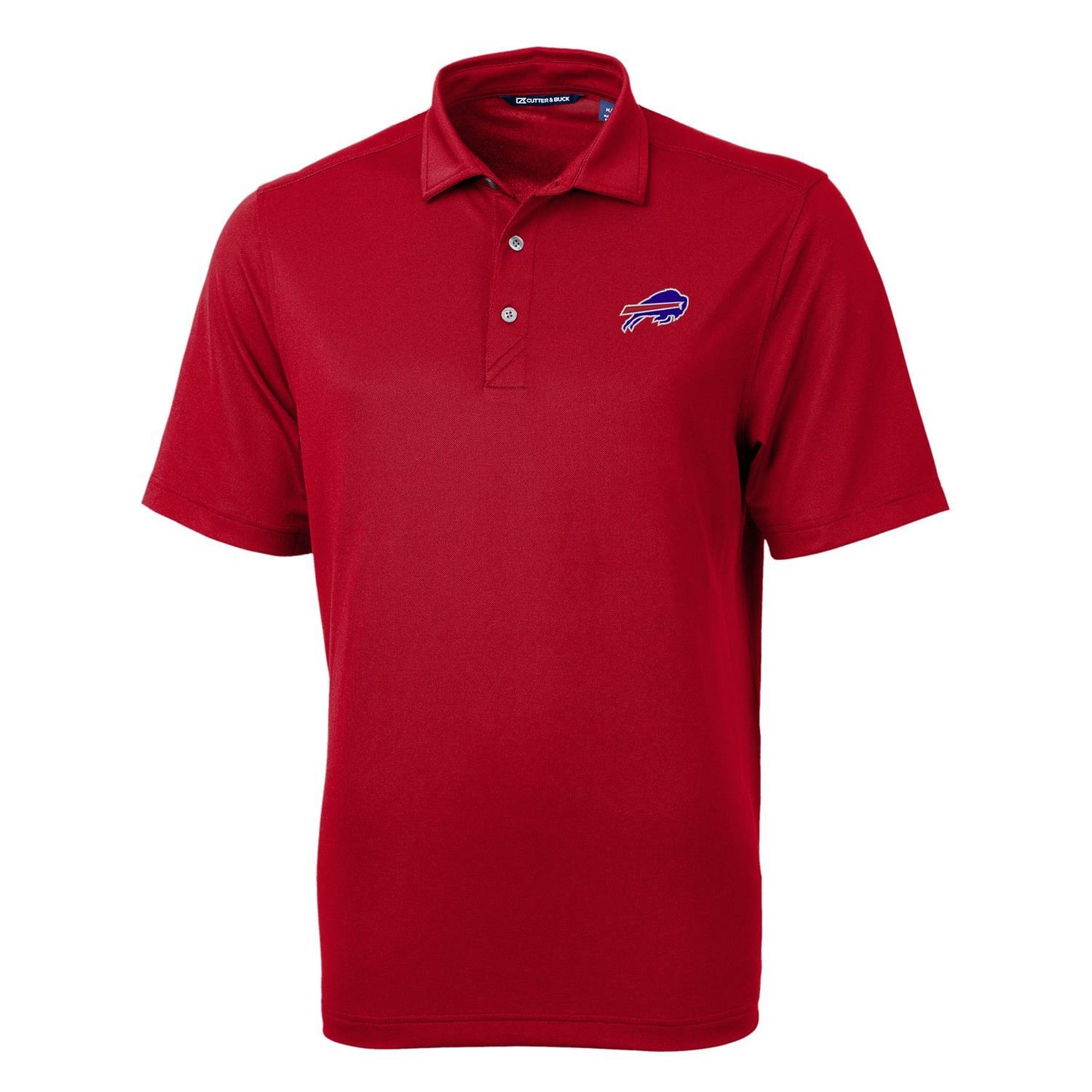 Men's Cutter & Buck Cardinal Buffalo Bills Big & Tall Virtue Eco Pique Recycled Polo