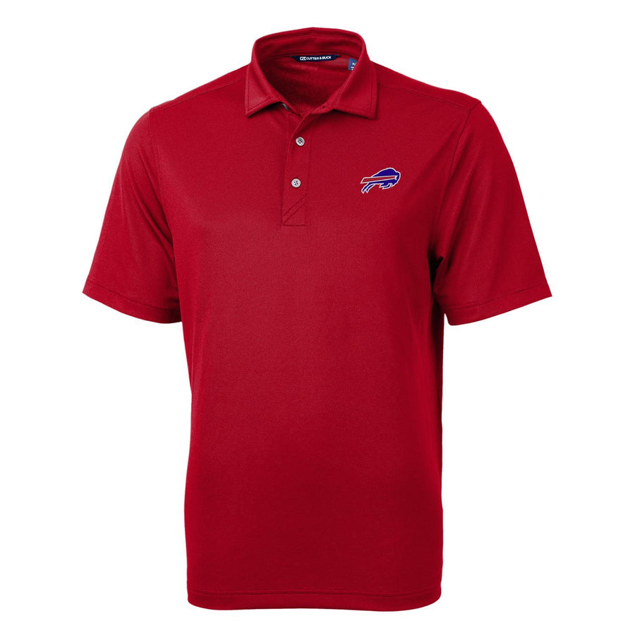 Men's Cutter & Buck Cardinal Buffalo Bills Big & Tall Virtue Eco Pique Recycled Polo