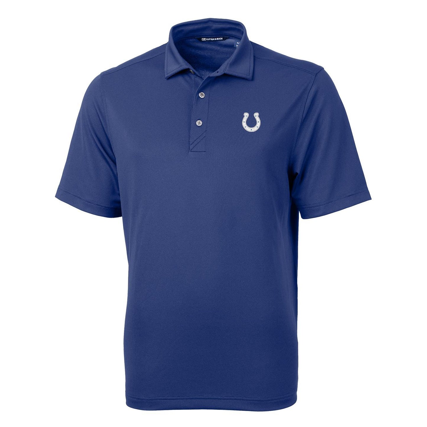 Men's Cutter & Buck Royal Indianapolis Colts Big & Tall Virtue Eco Pique Recycled Polo