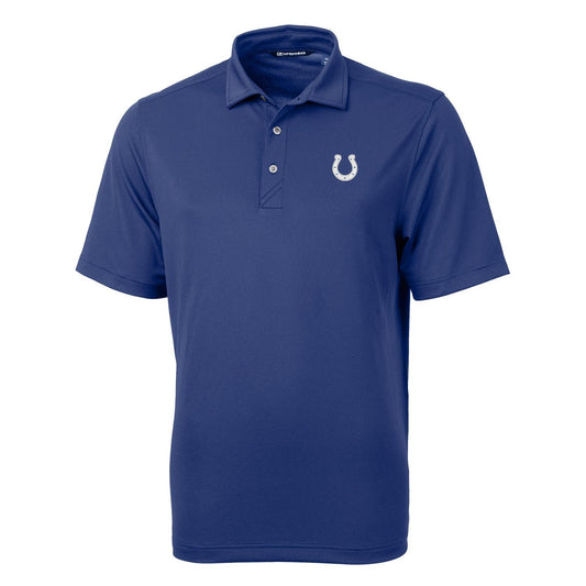 Men's Cutter & Buck Royal Indianapolis Colts Big & Tall Virtue Eco Pique Recycled Polo