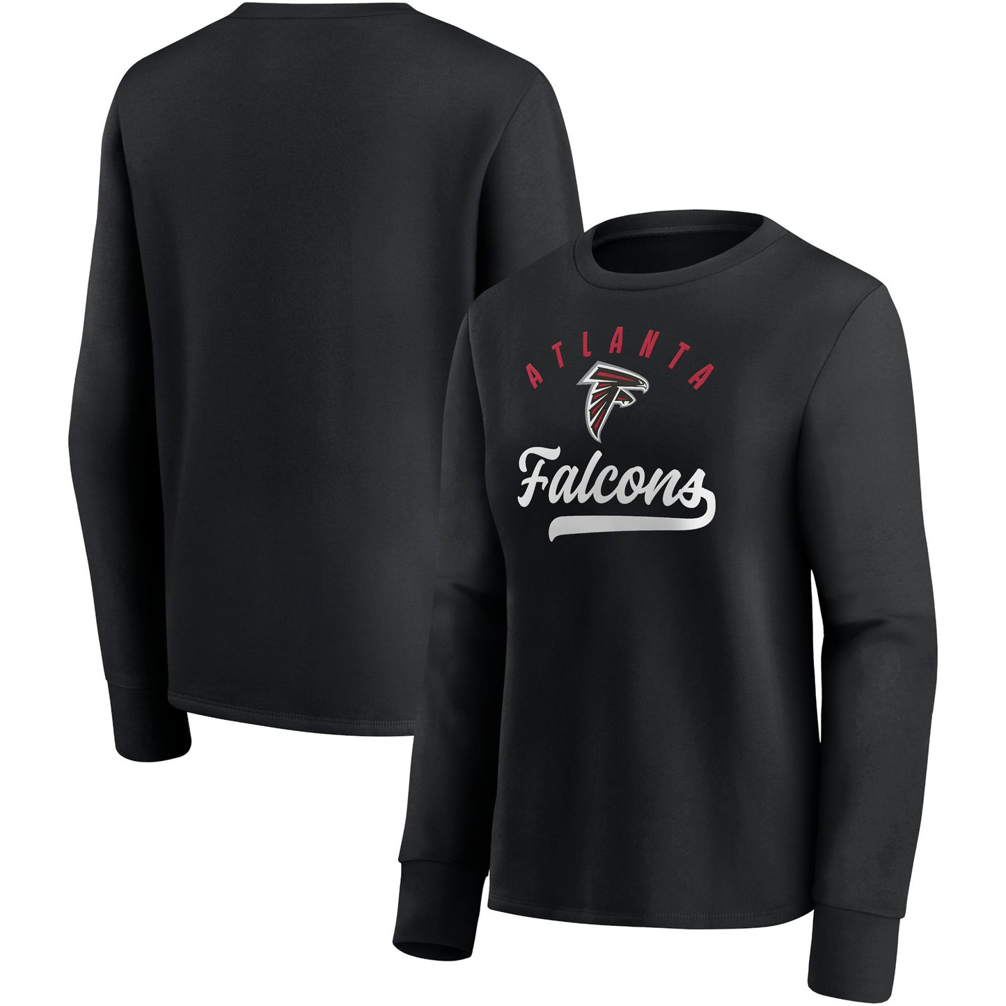 Women's Fanatics Black Atlanta Falcons Ultimate Style Pullover Sweatshirt