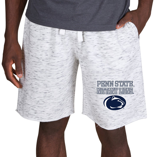 Men's Concepts Sport White/Charcoal Penn State Nittany Lions Alley Fleece Shorts