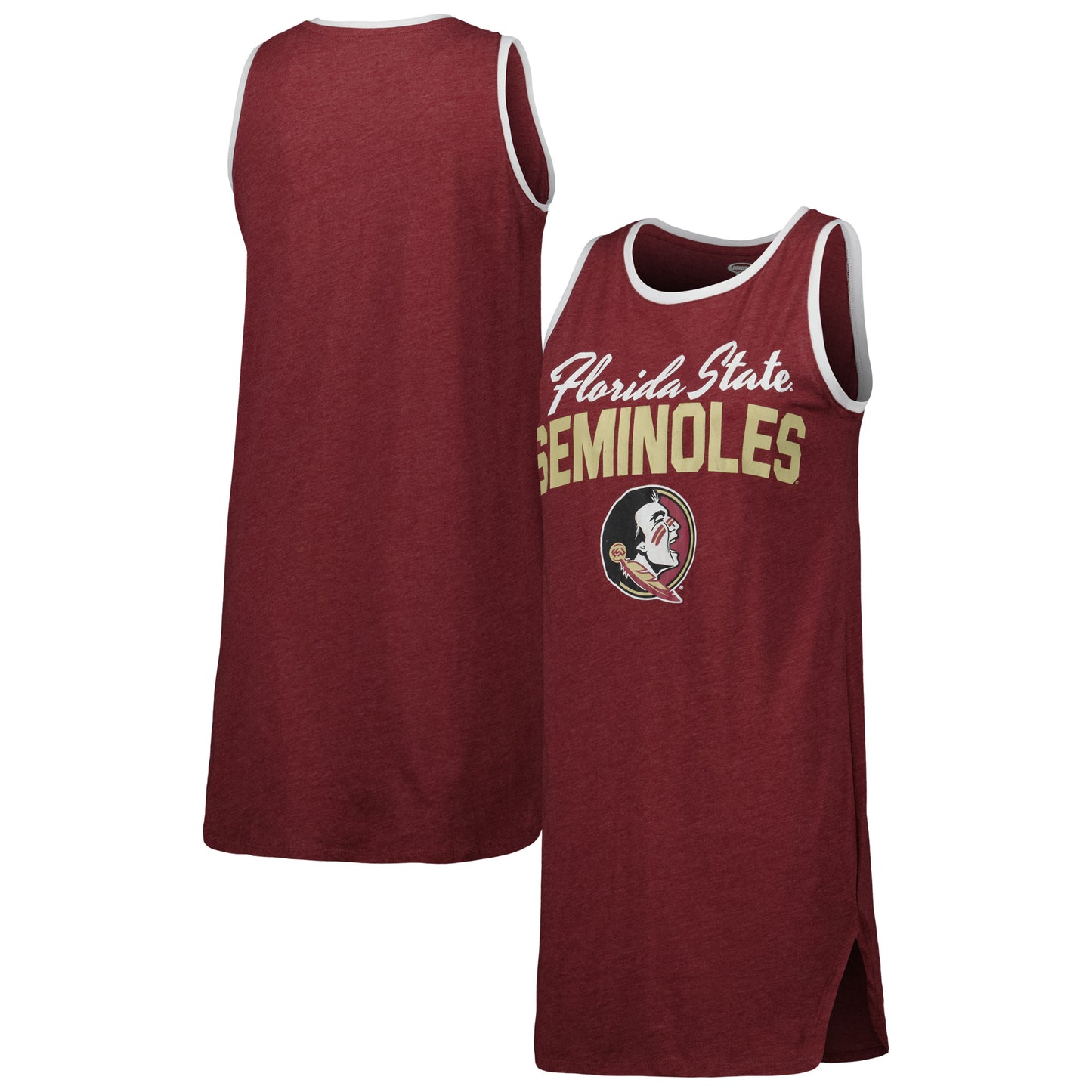 Women's Concepts Sport Garnet Florida State Seminoles Tank Nightshirt