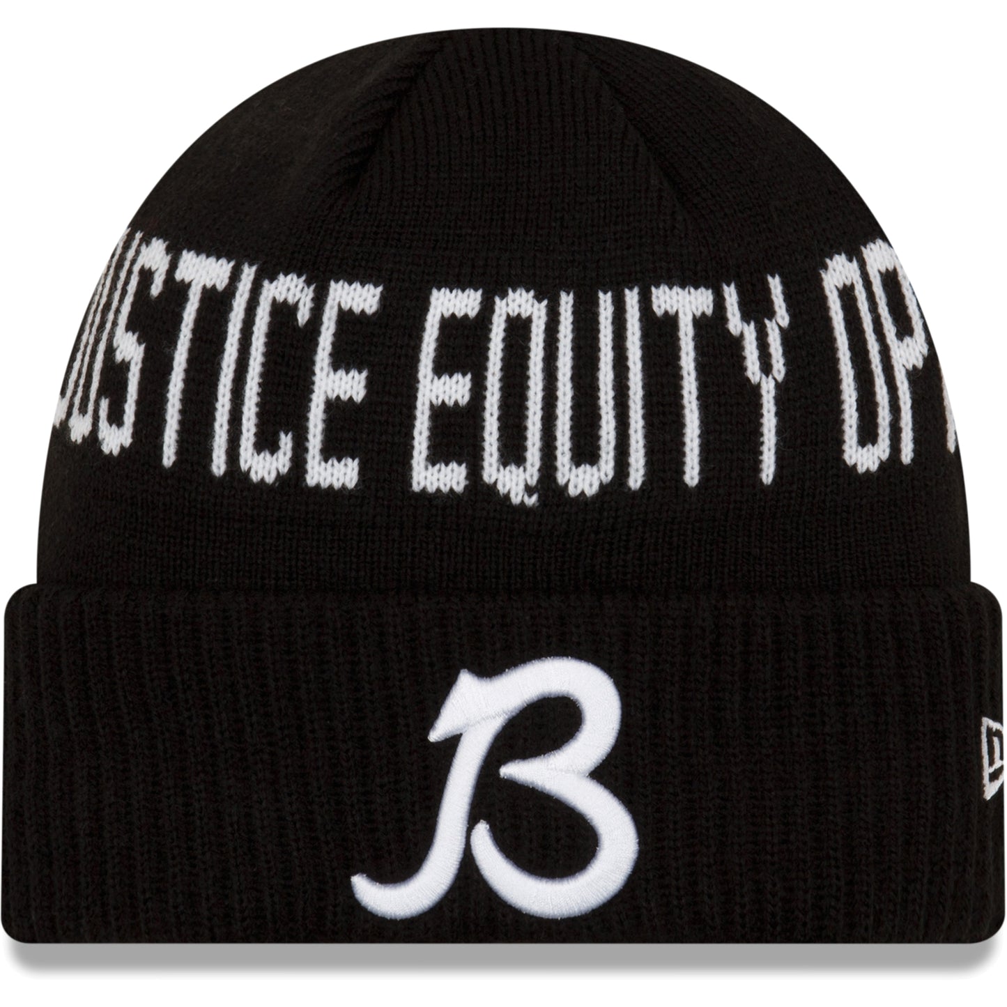 Youth New Era Black Chicago Bears Social Justice Cuffed Knit Hat