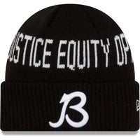 Youth New Era Black Chicago Bears Social Justice Cuffed Knit Hat