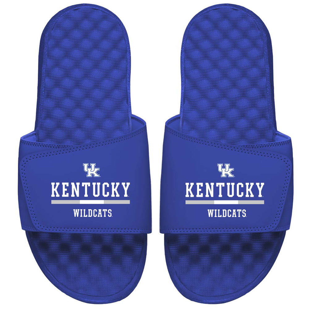 Men's ISlide Royal Kentucky Wildcats Split Bar Slide Sandals
