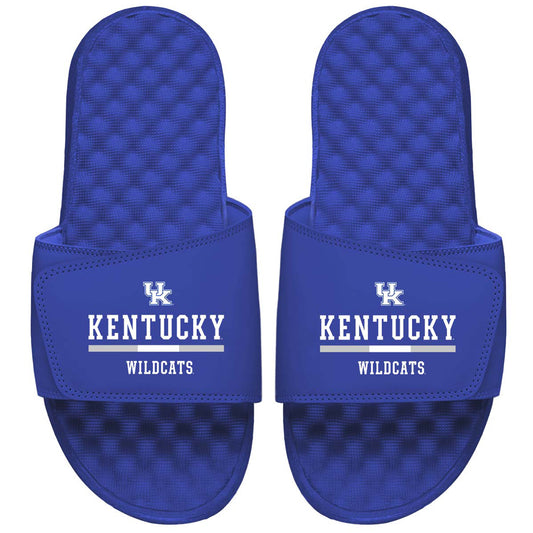 Men's ISlide Royal Kentucky Wildcats Split Bar Slide Sandals