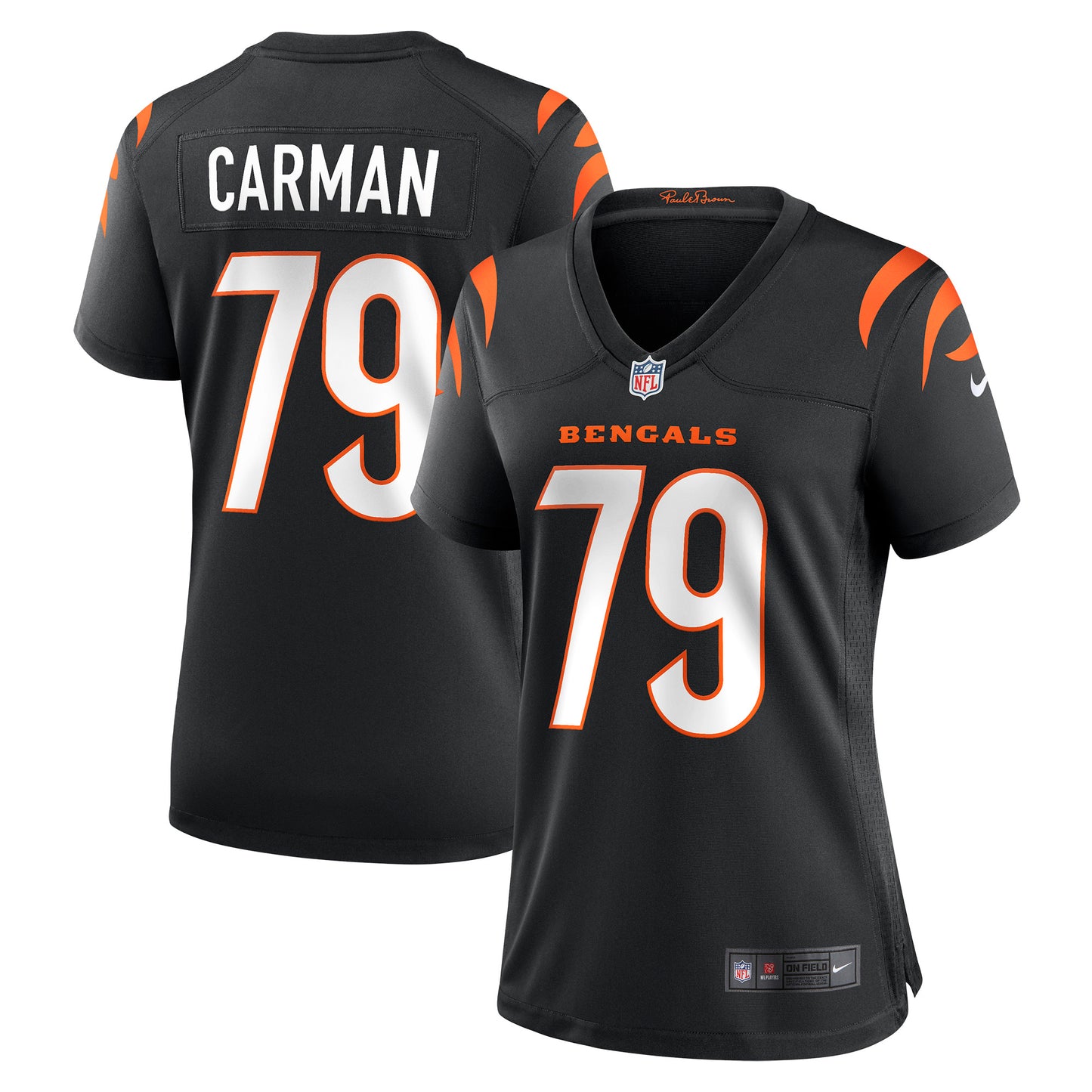 Women's Nike Jackson Carman Black Cincinnati Bengals Game Jersey