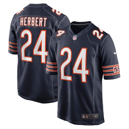 Men's Nike Khalil Herbert Navy Chicago Bears Game Jersey