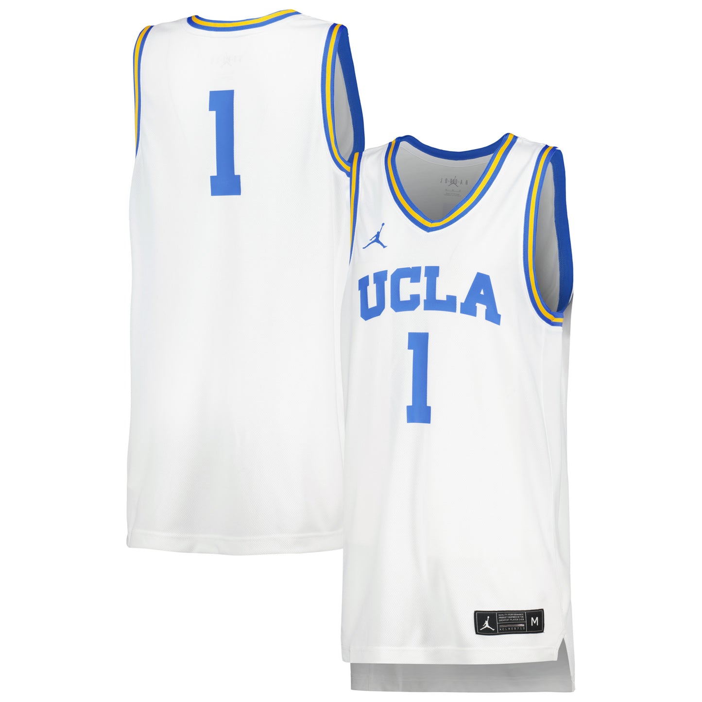 Unisex Jordan Brand #1 White UCLA Bruins Women's Basketball Replica Jersey