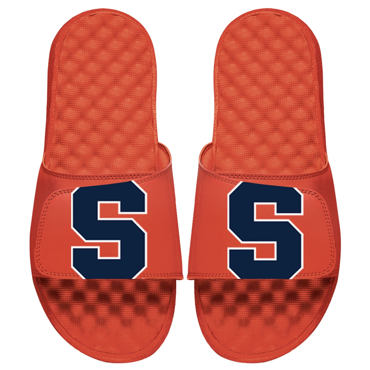 Men's ISlide Orange Syracuse Orange Blown Up Logo Slide Sandals