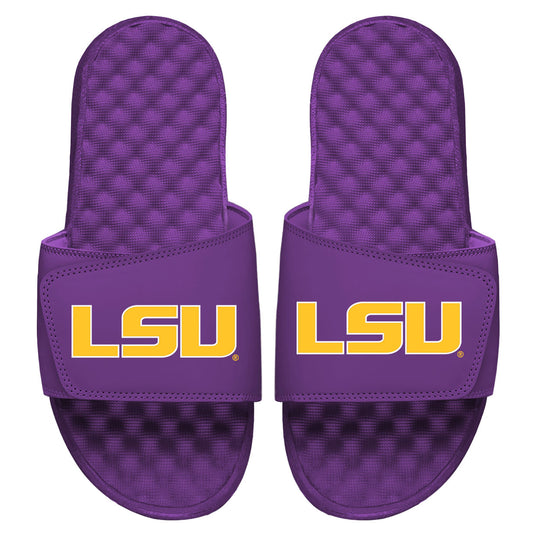 Men's ISlide Purple LSU Tigers Primary Logo Slide Sandals