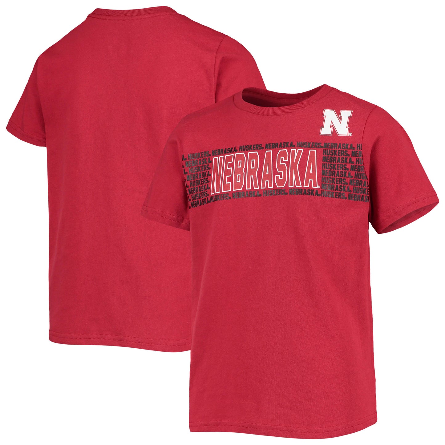 Youth Scarlet Nebraska Huskers Icon Team T-Shirt