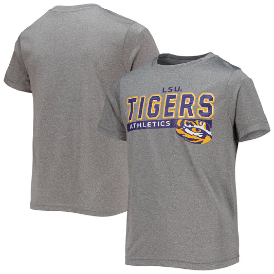 Youth Heathered Gray LSU Tigers Athletics T-Shirt