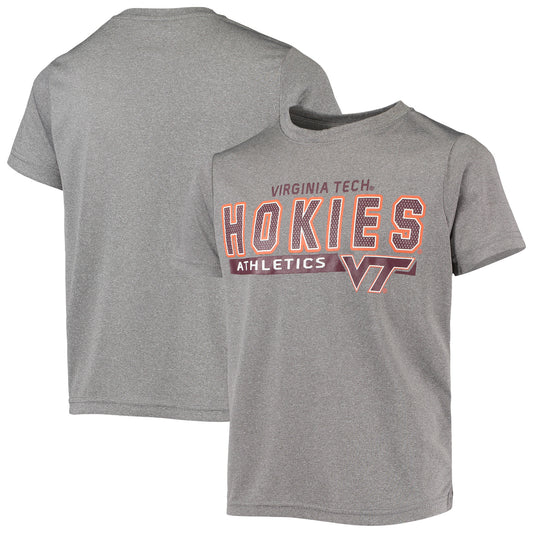 Youth Heathered Gray Virginia Tech Hokies Athletics T-Shirt