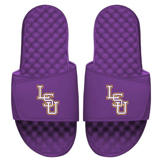 Youth ISlide Purple LSU Tigers Baseball Logo Slide Sandals