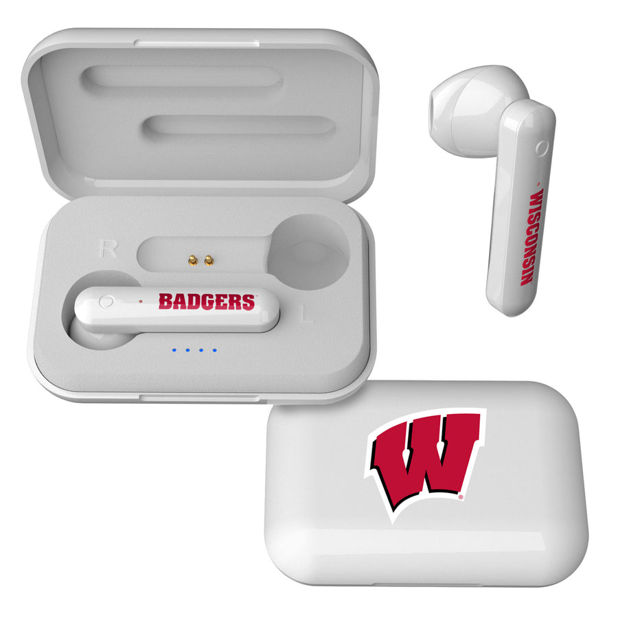 Keyscaper Wisconsin Badgers  Wireless TWS Insignia Design Earbuds