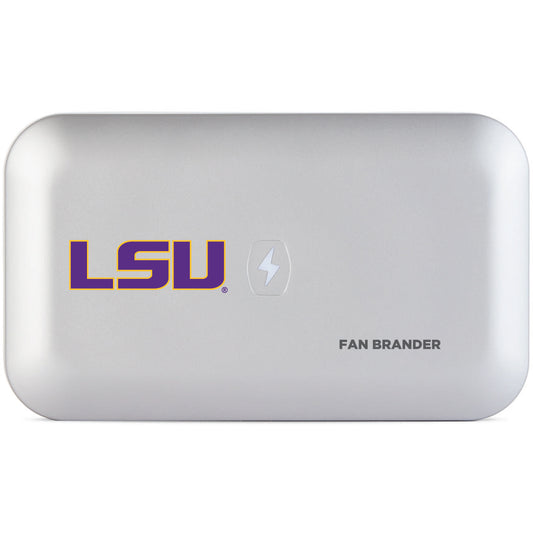 White LSU Tigers PhoneSoap 3 UV Phone Sanitizer & Charger