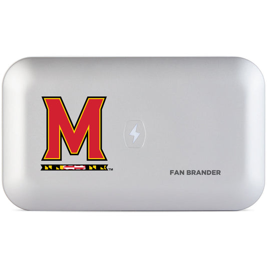 White Maryland Terrapins PhoneSoap 3 UV Phone Sanitizer & Charger