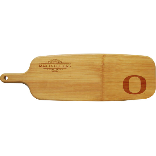 Oregon Ducks Personalized Bamboo Paddle Serving Board