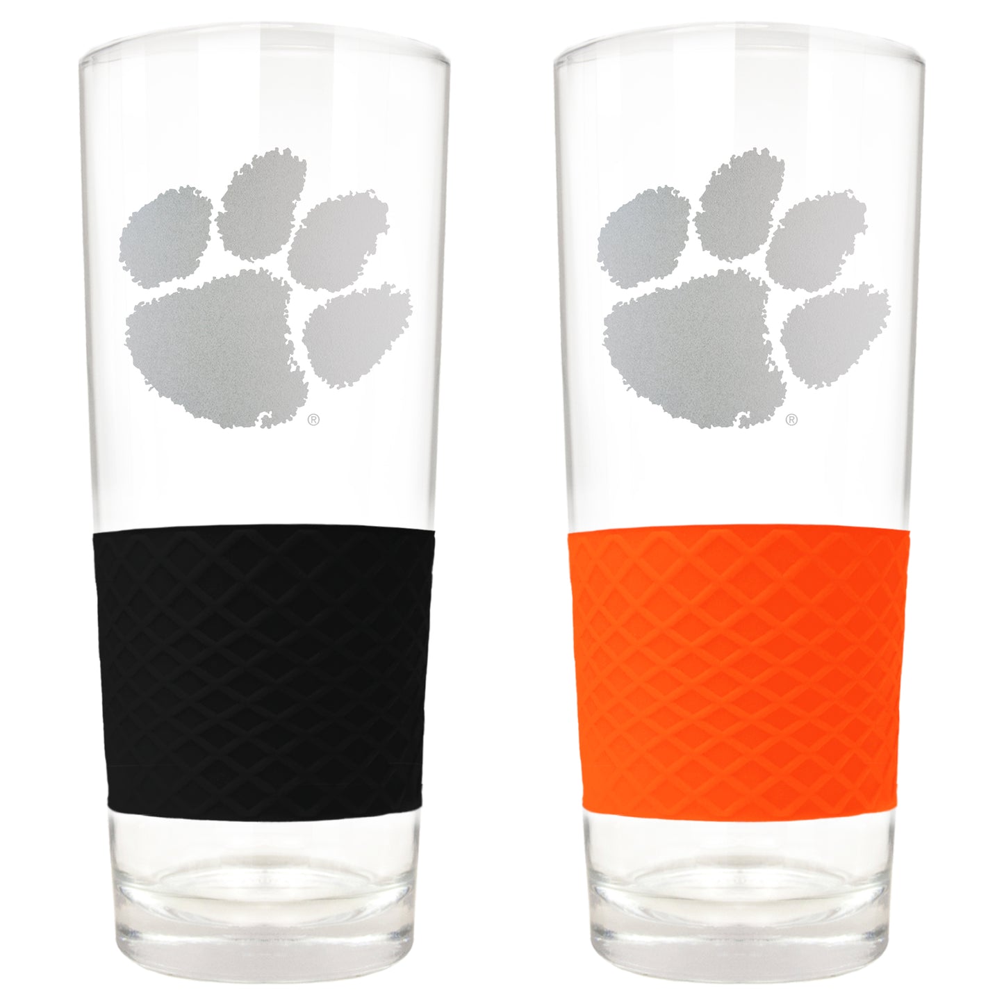 Clemson Tigers 22oz. Logo Score Pint Glass Two-Piece Set